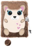 Opakowanie Pamiętnik z kłódką 3D włochacz A5 96k CUTE HEDGEHOG