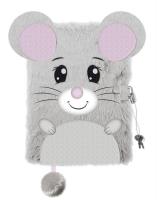 Opakowanie Pamiętnik z kłódką 3D włochacz A5 96k Mouse