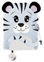 Opakowanie Pamiętnik z kłódką 3D włochacz A5 96k Snow Tiger