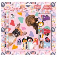 Opakowanie Pamiętnik z kłódką Cleo i Frank Pies 40 DERFORM