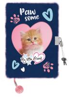 Opakowanie Pamiętnik z kłódką włochacz A5 96k Ginger Kitty MY LITTLE FRIEND