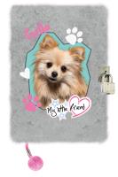 Opakowanie Pamiętnik z kłódką włochacz A5 96k PINK DOG MY LITTLE FRIEND