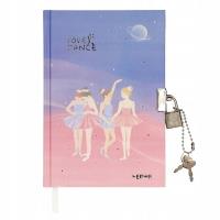 Opakowanie Pamiętnik zamykany na kłódkę 112K Baletnice