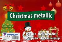 Opakowanie Papier dekoracyjny Christmas metallic