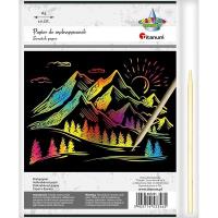 Opakowanie Papier do wydrapywanek 147x210mm czarny 10szt.