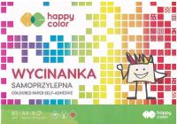 Opakowanie Papier kolorowy A4 samoprzylepny Happy Color pakiet 10sztuk