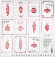 Opakowanie Papier ozdobny Balls and trees 30,5x30,5cm 180g 5 arkuszy edycja limitowana