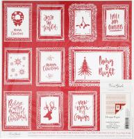 Opakowanie Papier ozdobny Doodles and texts scrapbooking 30,5x30,5cm 180g 5 arkuszy edycja limitowana