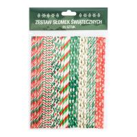 Opakowanie Papierowe słomki Boże Narodzenie