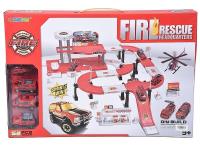 Parking straży pożarnej z pojazdami. Wydawca: ADAR. SmakLiter.pl Opakowanie Parking straży pożarnej z pojazdami