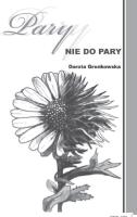 Pary nie do pary. Autor: Gronkowska Dorota. SmakLiter.pl Okładka książki Pary nie do pary