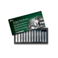 Pastele olejne suche Artists 12szt szarości MUNGYO. Wydawca: Mungyo. SmakLiter.pl Opakowanie Pastele olejne suche Artists 12szt szarości MUNGYO