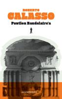 Pawilon Baudelaire'a. Autor: Calasso Roberto. SmakLiter.pl Okładka książki Pawilon Baudelaire'a