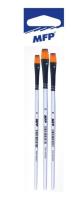 Pędzel syntetyczny płaski rozmiar 8,10,12 3szt. Wydawca: MFP. SmakLiter.pl Opakowanie Pędzel syntetyczny płaski rozmiar 8,10,12 3szt