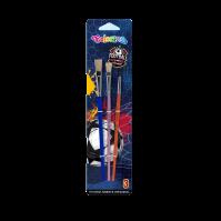 Opakowanie Pędzelki szkolne CP Colorino 3 szt. football