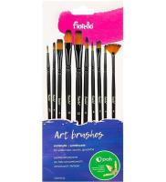 Pędzle artystyczne nylonowe 10szt. Wydawca: Fiorello. SmakLiter.pl Opakowanie Pędzle artystyczne nylonowe 10szt