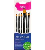 Pędzle artystyczne nylonowe 7szt. Wydawca: Fiorello. SmakLiter.pl Opakowanie Pędzle artystyczne nylonowe 7szt