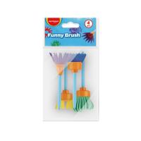 Opakowanie Pędzle KEYROAD, 4szt., kreatywne, zawieszka, mix kolorów