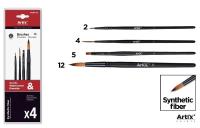 Pędzle profesjonalne malarskie 4szt. Wydawca: MP Main Paper. SmakLiter.pl Opakowanie Pędzle profesjonalne malarskie 4szt