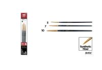 Pędzle syntetyczne 3szt. Wydawca: Artix. SmakLiter.pl Opakowanie Pędzle syntetyczne 3szt