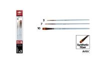 Pędzle syntetyczne 3szt. Wydawca: Artix. SmakLiter.pl Opakowanie Pędzle syntetyczne 3szt