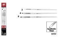 Pędzle syntetyczne 3szt. Wydawca: MP Main Paper. SmakLiter.pl Opakowanie Pędzle syntetyczne 3szt