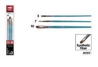Pędzle syntetyczne 3szt. Wydawca: Artix. SmakLiter.pl Opakowanie Pędzle syntetyczne 3szt