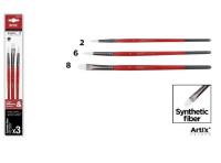 Pędzle syntetyczne miękkie 3szt. Wydawca: Artix. SmakLiter.pl Opakowanie Pędzle syntetyczne miękkie 3szt