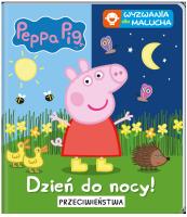 Peppa Pig. Wyzwania dla malucha. Dzień do nocy! Przeciwieństwa. Autor: Opracowanie zbiorowe. SmakLiter.pl Okładka książki Peppa Pig. Wyzwania dla malucha. Dzień do nocy! Przeciwieństwa