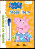Peppa Pig. Zadania do ścierania. Moje litery. Autor: Irena Brignull. SmakLiter.pl Okładka książki Peppa Pig. Zadania do ścierania. Moje litery