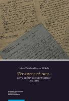 Okładka książki Per aspera ad astra Listy Leona Cienkowskiego (1822-1887)