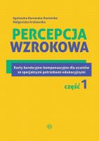 Percepcja wzrokowa. Autor: Agnieszka Borowska-Kociemba, Małgorzata Krukowska. SmakLiter.pl Okładka książki Percepcja wzrokowa