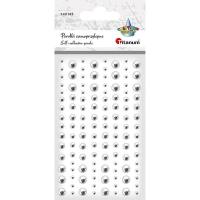 Opakowanie Perełki samoprzylepne 120szt srebrne