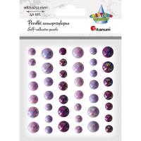 Opakowanie Perełki samoprzylepne fioletowe 42szt