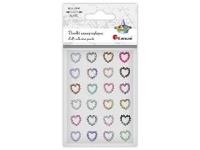 Opakowanie Perełki samoprzylepne Serca mix kolorów 24szt