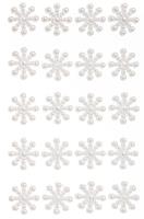 Opakowanie Perełki samoprzylepne śnieżynka 24szt