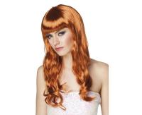 Opakowanie Peruka falowane rude włosy