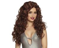 Opakowanie Peruka Veronica kręcone brązowe loki