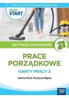 Pewny start Aktywni zawodowo Prace porządkowe KP 3. Autor: Joanna Hryń, Krystyna Rapiej, Gajda Robert. SmakLiter.pl Okładka książki Pewny start Aktywni zawodowo Prace porządkowe KP 3