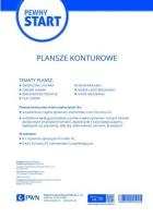 Pewny start. Plansze konturowe. Autor: Opracowanie zbiorowe. SmakLiter.pl Okładka książki Pewny start. Plansze konturowe