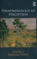 Phenomenology of Perception. Autor: Merleau-Ponty Maurice. SmakLiter.pl Okładka książki Phenomenology of Perception
