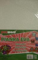 Opakowanie Pianka brokatowa biała 20x30cm 5szt