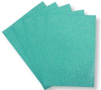 Opakowanie Pianka brokatowa turkusowa 21x29,7cm 5szt