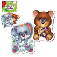 Opakowanie Piankowe puzzle królik i niedźwiedź