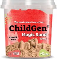 Opakowanie Piasek kinetyczny naturalny czerwony 500g