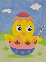 Piaskowe malowanki Wielkanoc. Wydawca: ALEXANDER GRY. SmakLiter.pl Opakowanie Piaskowe malowanki Wielkanoc