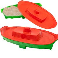 Piaskownica łódź zamykana. Wydawca: Doloni. SmakLiter.pl Opakowanie Piaskownica łódź zamykana