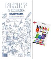 Pieniny z humorem Kolorowanka XL + kredki. Wydawca: Jako. SmakLiter.pl Opakowanie Pieniny z humorem Kolorowanka XL + kredki