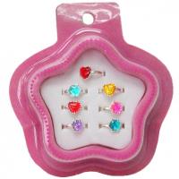 Opakowanie Pierścionki metalowe z oczkiem 7szt