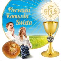 Pierwsza Komunia Święta - pakiet z DVD. Autor: Opracowanie zbiorowe. SmakLiter.pl Okładka książki Pierwsza Komunia Święta - pakiet z DVD